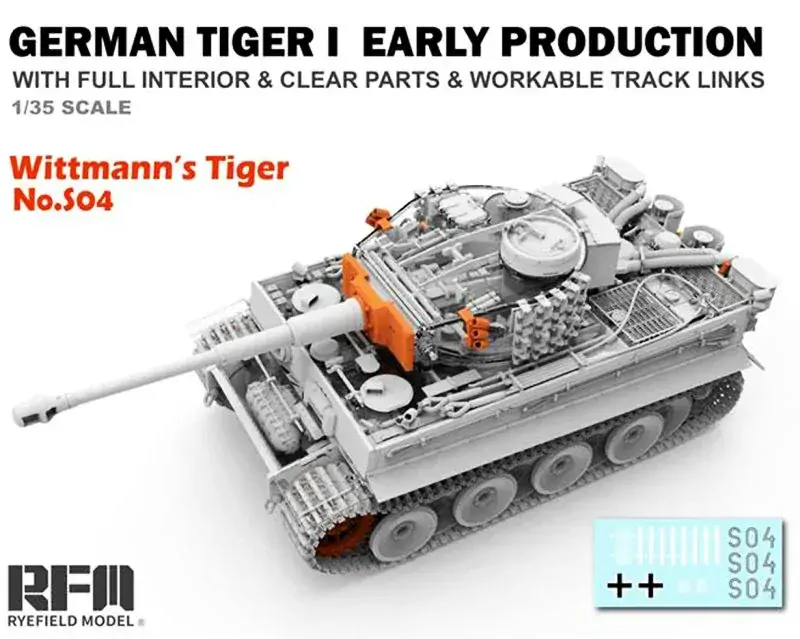 RFM Tiger I WITTMANN'S TIGER Early Production - FULL INTERIOR! 1/35
